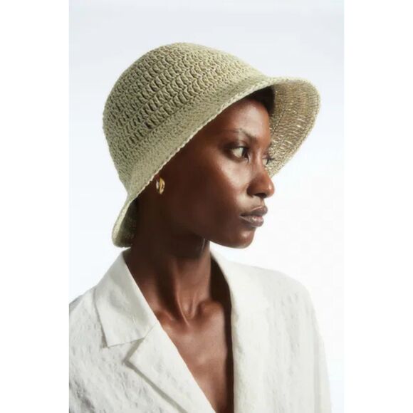 COS Woven Straw Bucket Hat Size XS/S - Picture 1 of 8